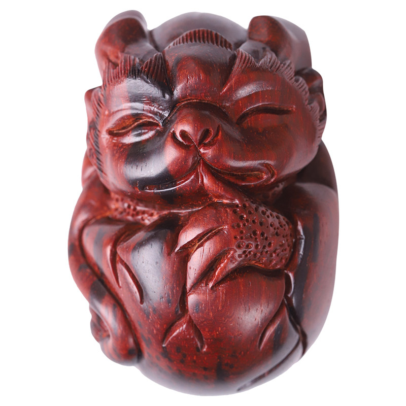 把玩絮旧龙蛋手把印度小叶叶紫檀木雕刻小件木雕