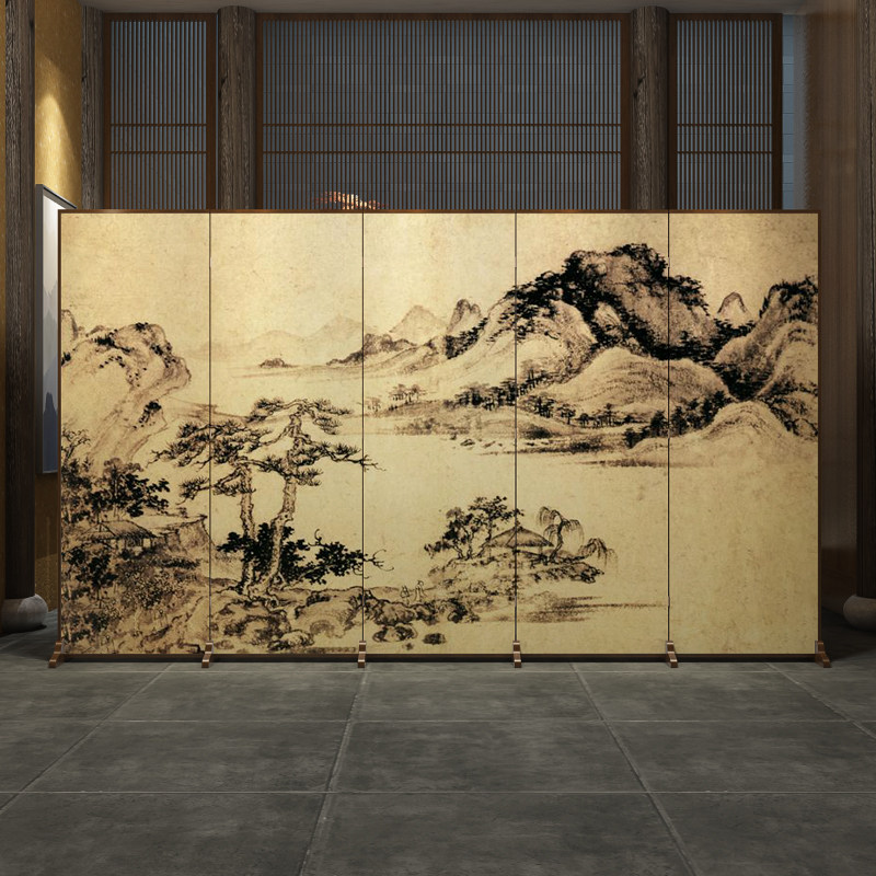 中式古典屏风隔断客厅玄关办公室遮挡书房古风折屏