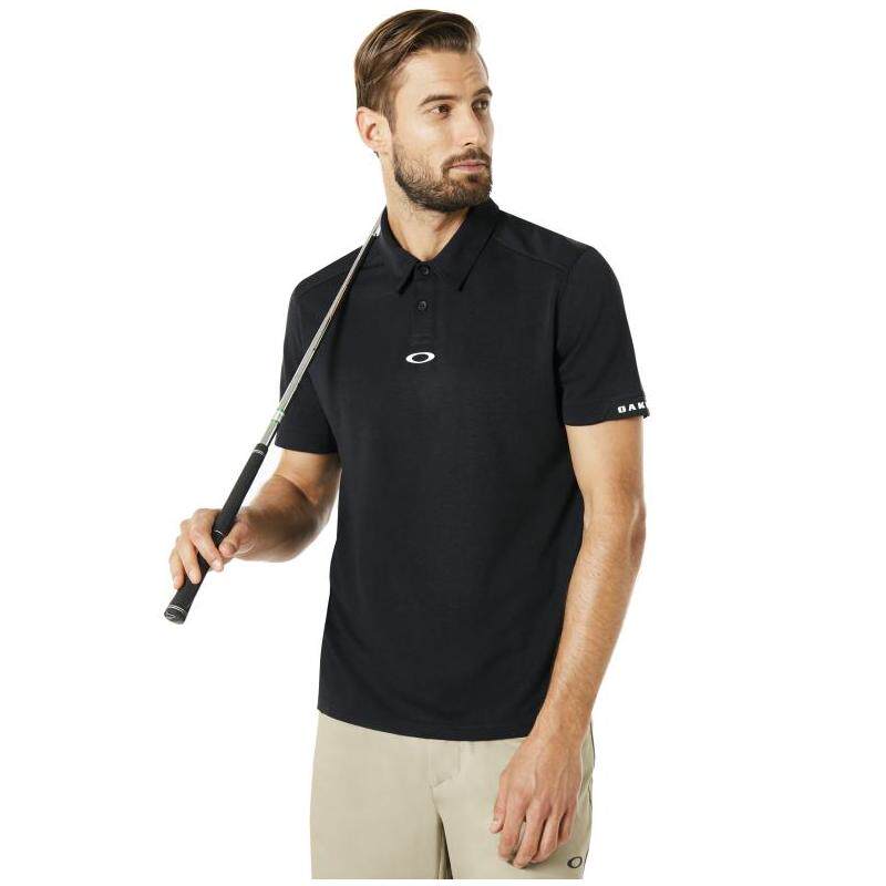 oakley欧克利男子户外polo纯色短袖字母轻便美国户外休闲衣