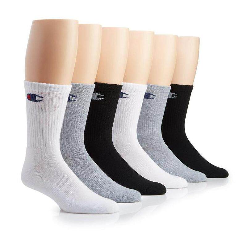 champion冠军男子运动袜子双高筒袜透气轻便美国运动袜