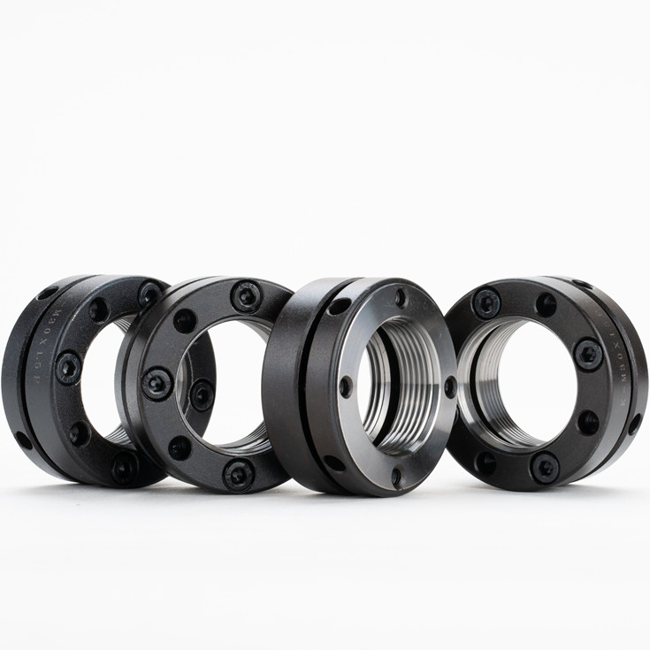 螺帽机床端面丝杠止退轴承缩紧精密防松丝杆锁紧螺母