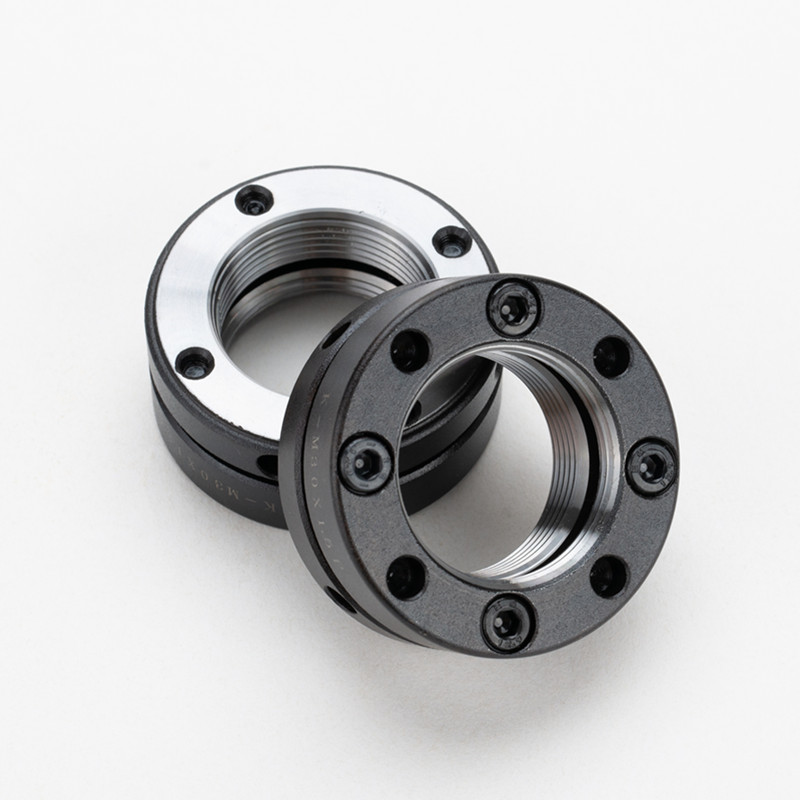 螺帽机床端面丝杠止退轴承缩紧精密防松丝杆锁紧螺母