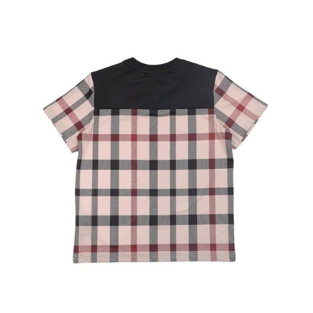 韩国直邮dakskidsdakskids运动方格网眼恤衫t恤