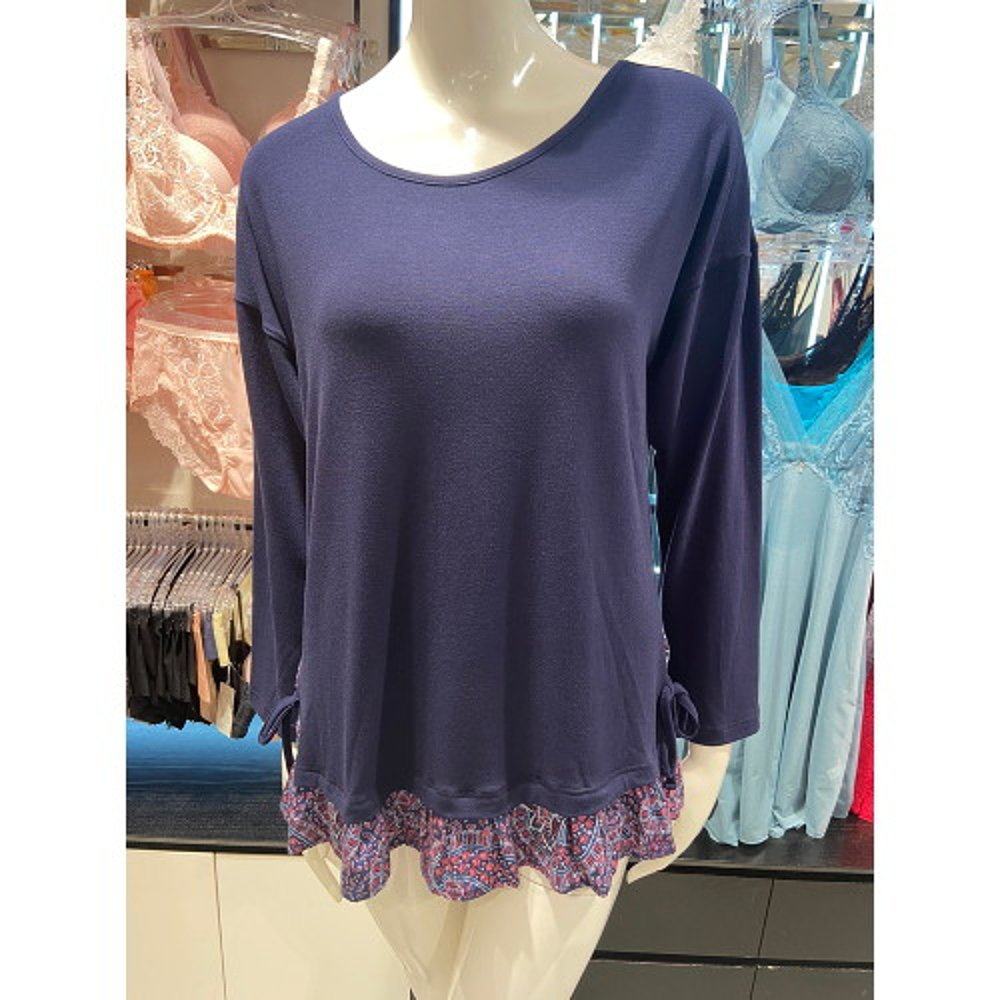 vivien韩国直邮柔软材质涡纹细节家居服上衣男平角内裤