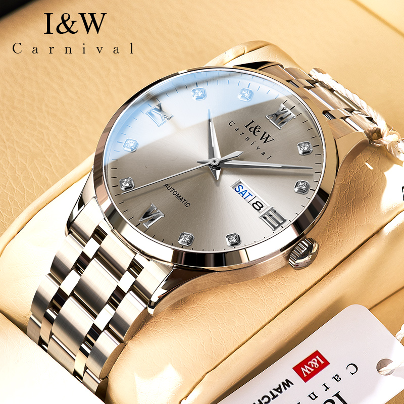 正品IW爱沃驰手表男士全自动机械表名品牌潮流十大简约款男表