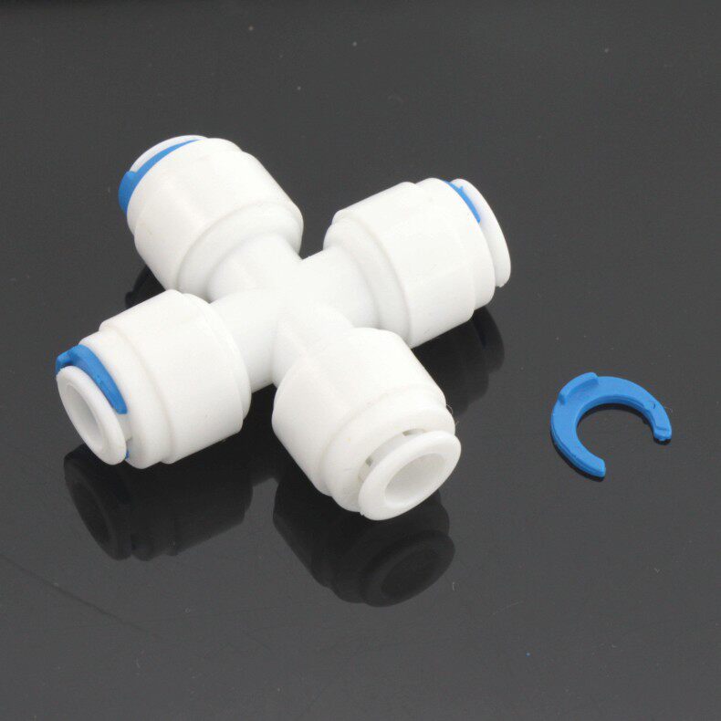 2分水管进水接头配件净水器十字纯水机ro管快其它卫浴配件