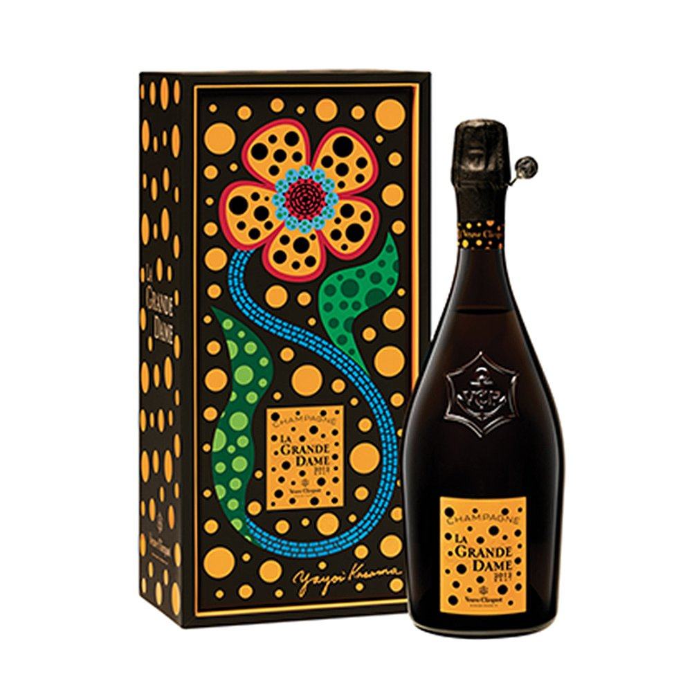 日本直邮凯歌香槟veuveclicquotlagrandedame2012草间弥生设计起泡及
