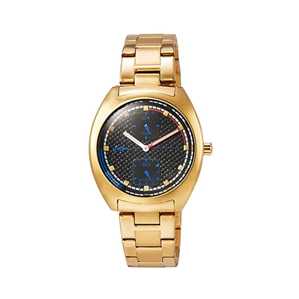 潮流时尚金色黄金色阿尔巴afsk401日本手表男士雅柏alba日韩腕表