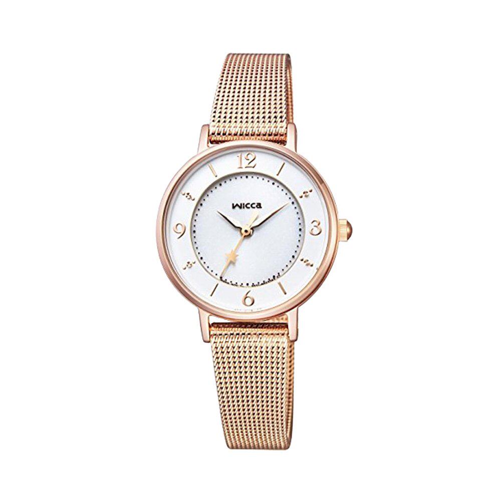 日本直邮wicca西铁城手表阳能科技网带模型kp3-465-13女性日韩腕表