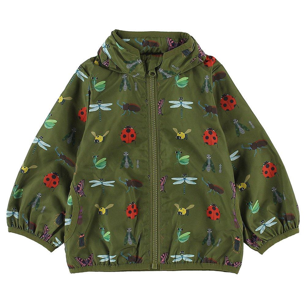日本直邮insectcollection儿童昆虫刺绣风衣男女运动透气风衣