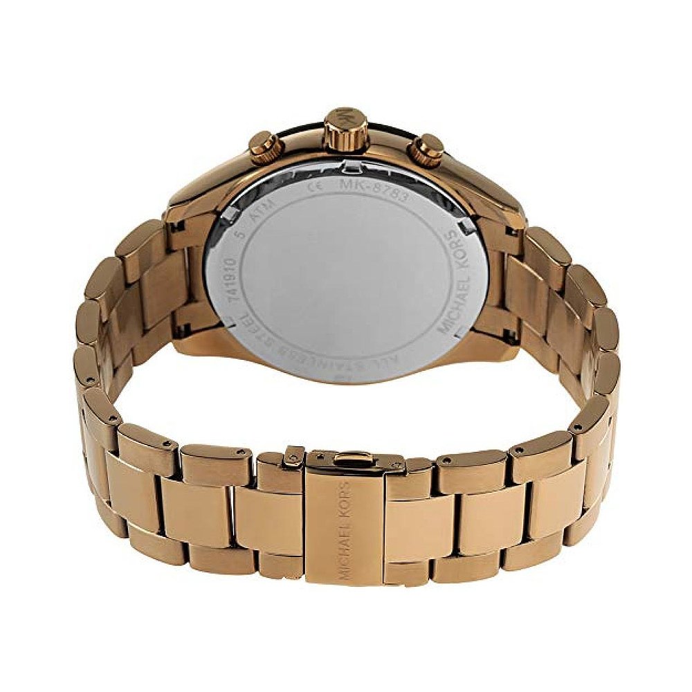 日本直邮michael kors迈克高仕男士香槟金圆表盘休闲手表