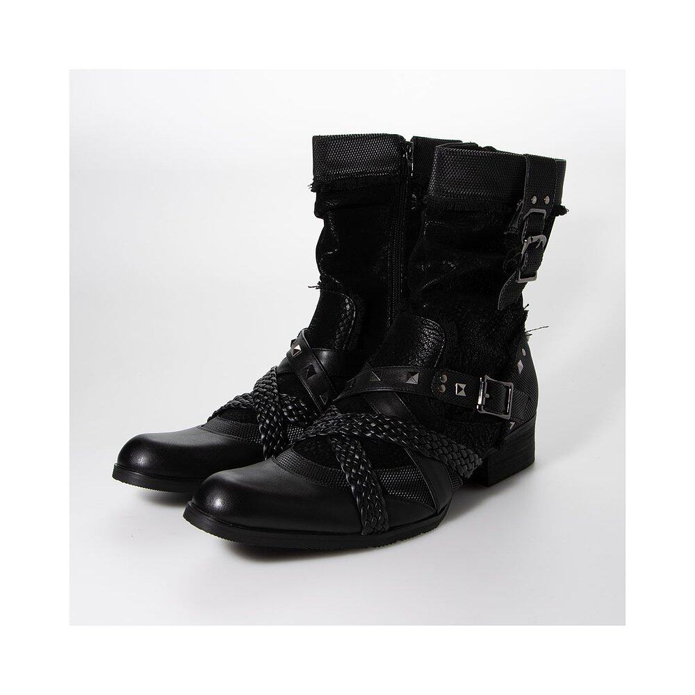 日本直邮sfwlovehunterlovehunter尖头交叉靴子6805时装靴