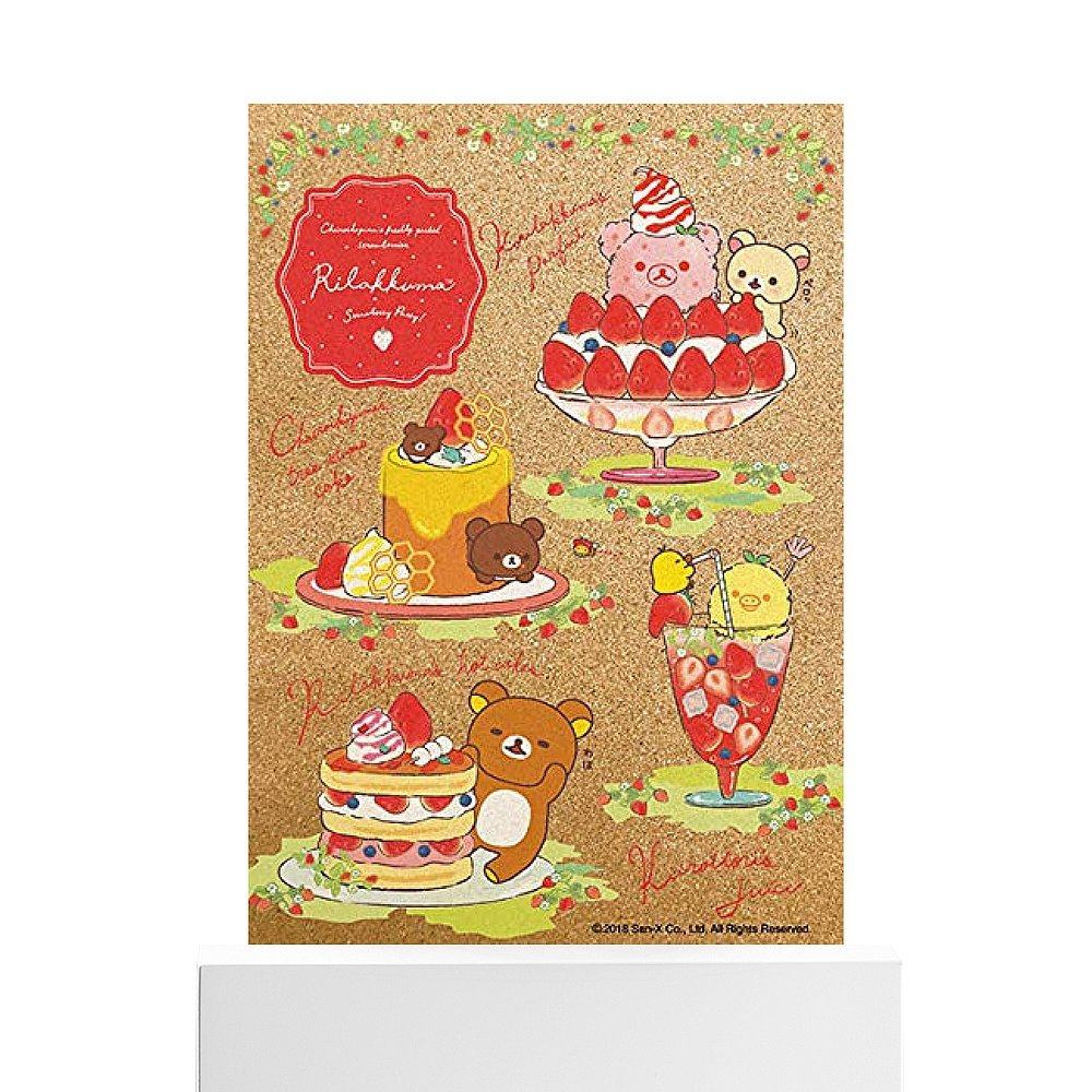 日本直邮beverly108片软木拼图轻松熊草莓草莓派派对拼图