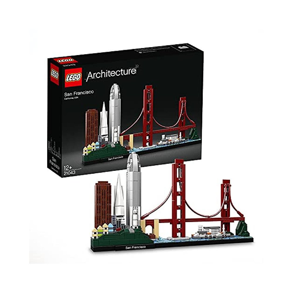 玩具积木日本直邮lego乐高建筑旧金山21043小颗建构