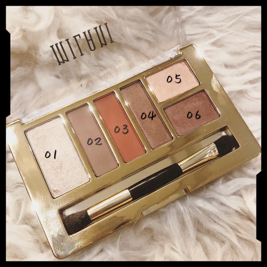 眼影日常柚妆元气盘带六色milani拍下清仓可甜眼影