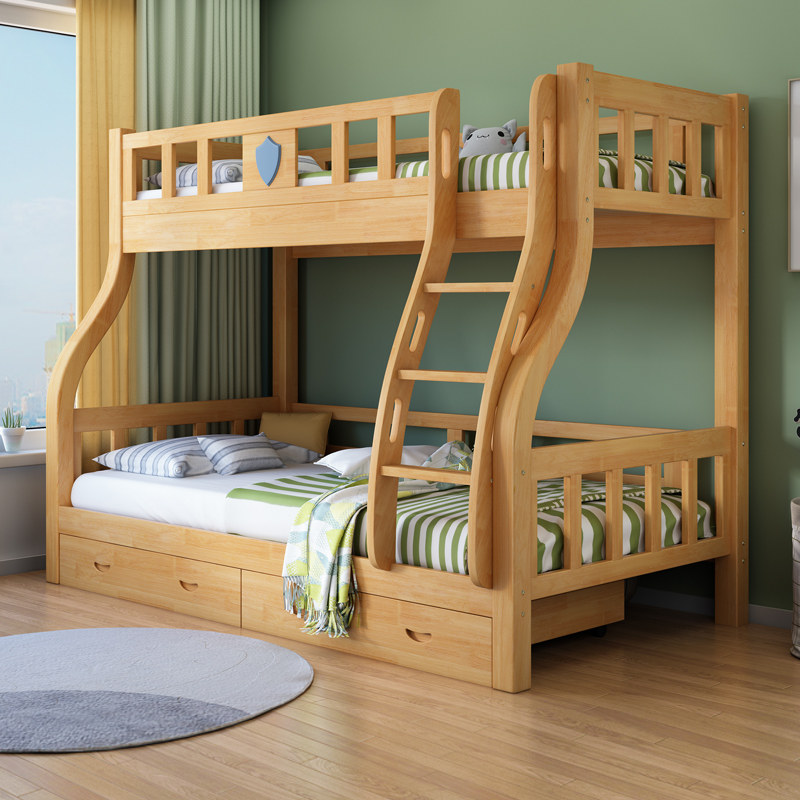 上下床双层床实木子母床公主木头两层高低床儿高低