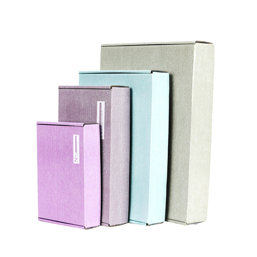 彩色快递飞机现货特硬服装汉服内衣jk包装盒飞机盒