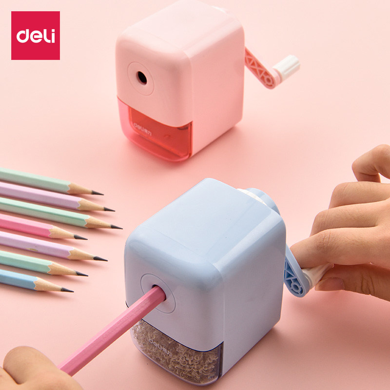 笔刀得力速写铅笔刨笔机素描美术初学者幼儿园一年级卷笔器