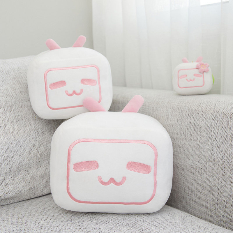 超电文化bilibili哔哩哔哩小电电视樱花系列抱枕挂件动漫毛绒