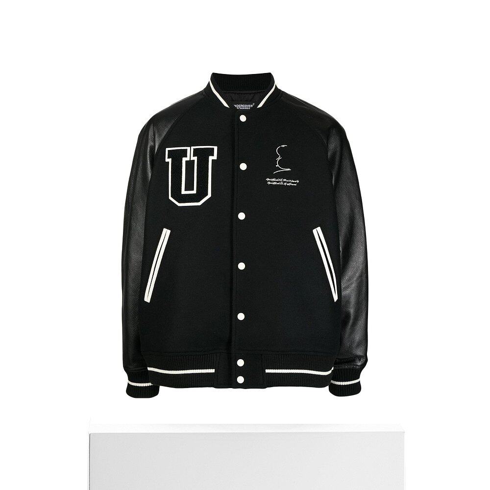 香港直邮undercover徽标棒球外套uc2b42031black夹克