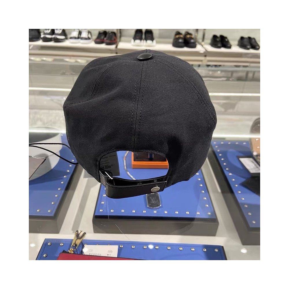 帽子香港直邮dior黑色刺绣花卉棒球帽帽子