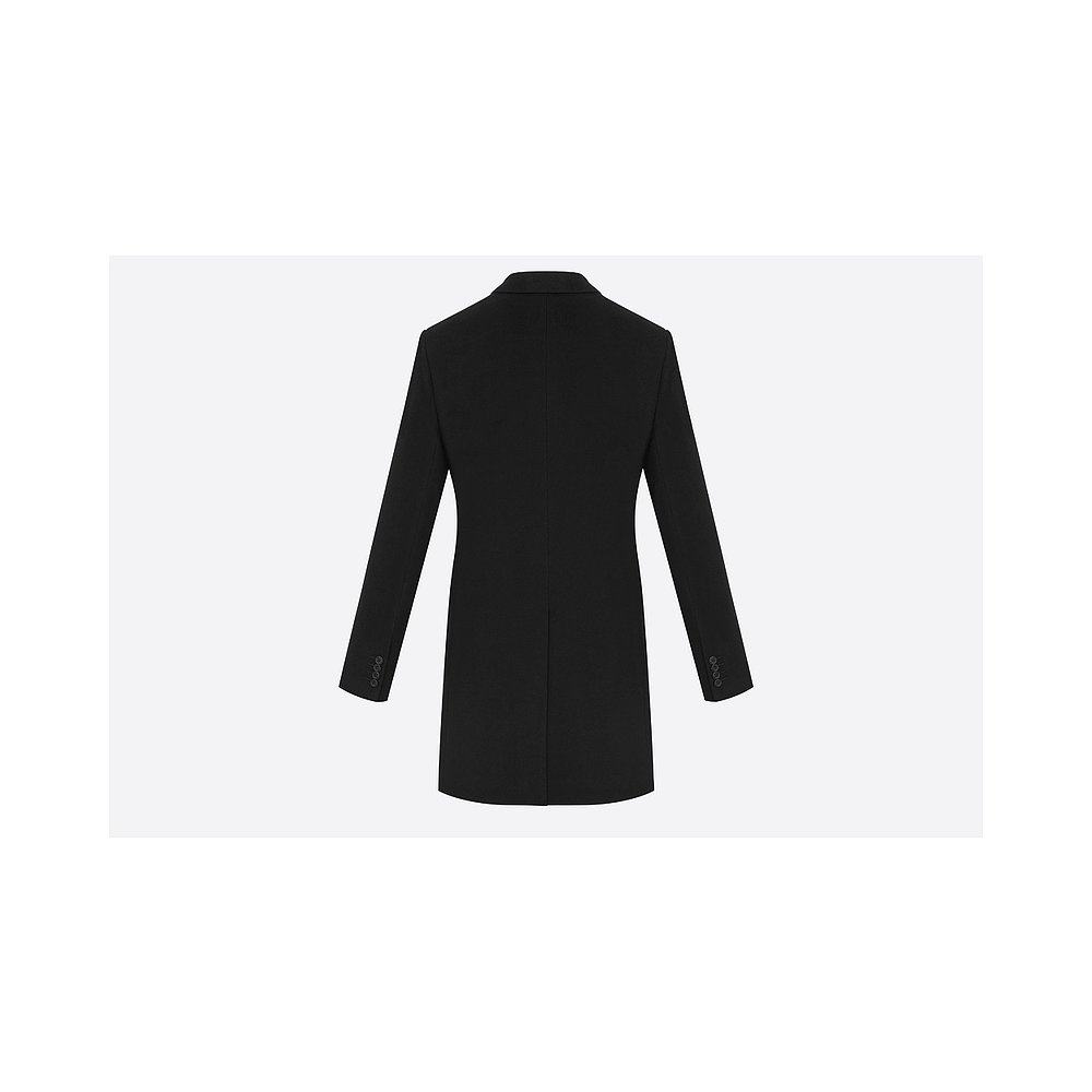 大衣香港直邮dior男士黑色羊绒433c344a-3225-c900风衣