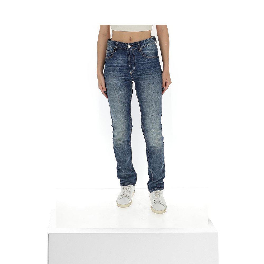 香港直邮isabelmarantetoile徽标牛仔裤21apa168321a016e