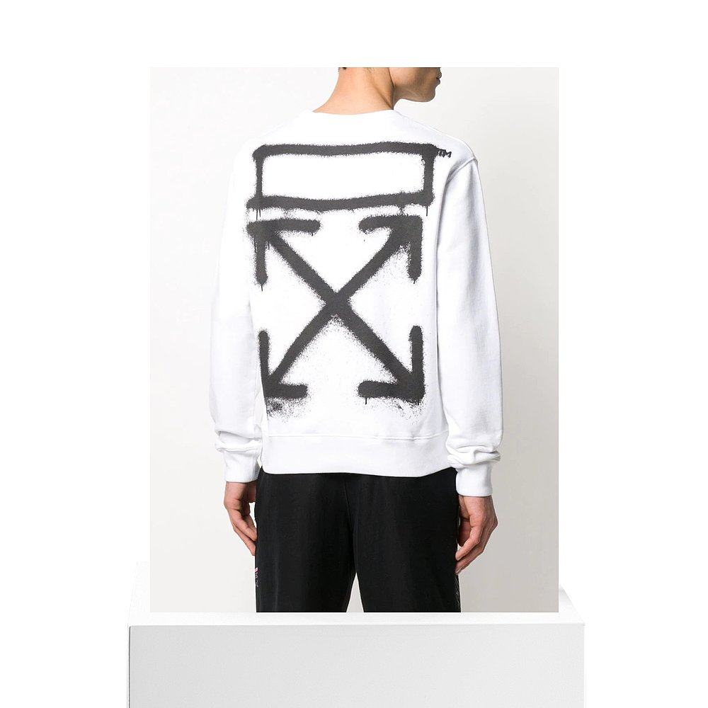 香港直邮off-white印花圆领运动卫衣omba025r20e30015卫衣