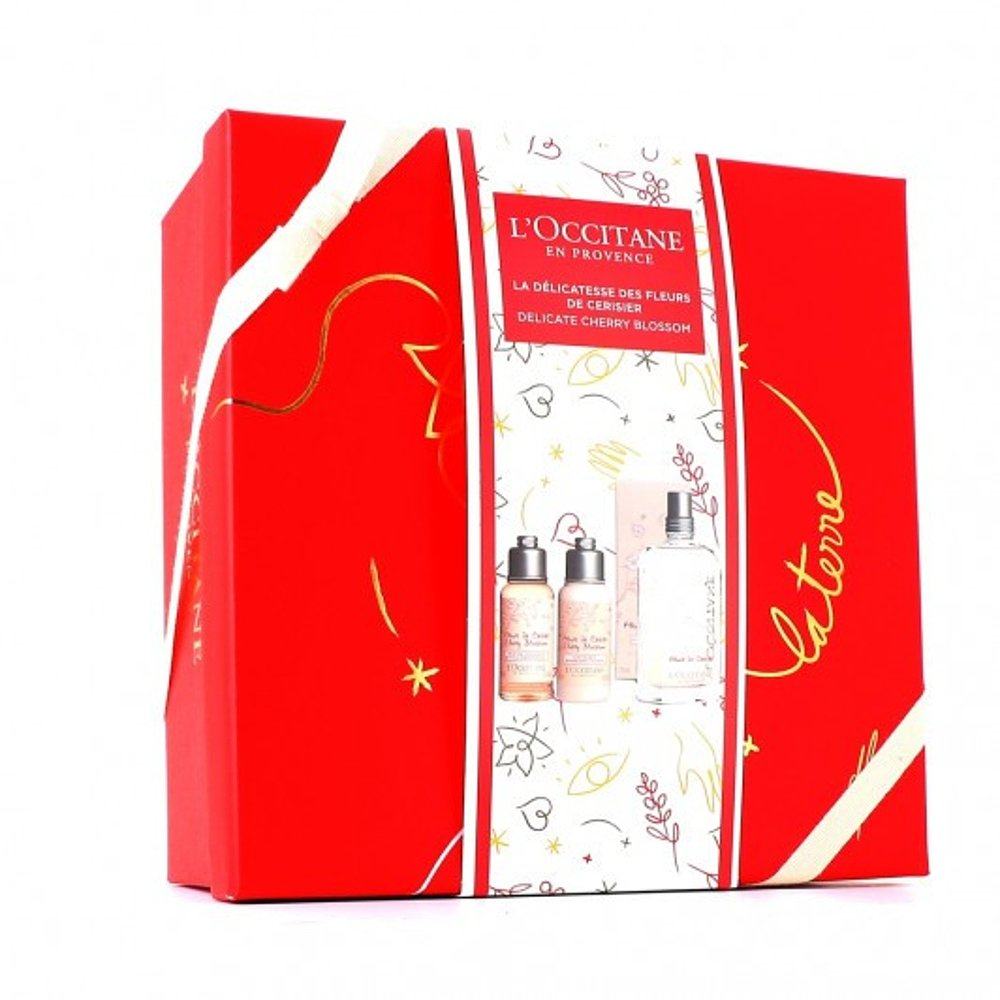 欧洲直邮欧舒丹甜蜜樱花套盒限量面部护理套装