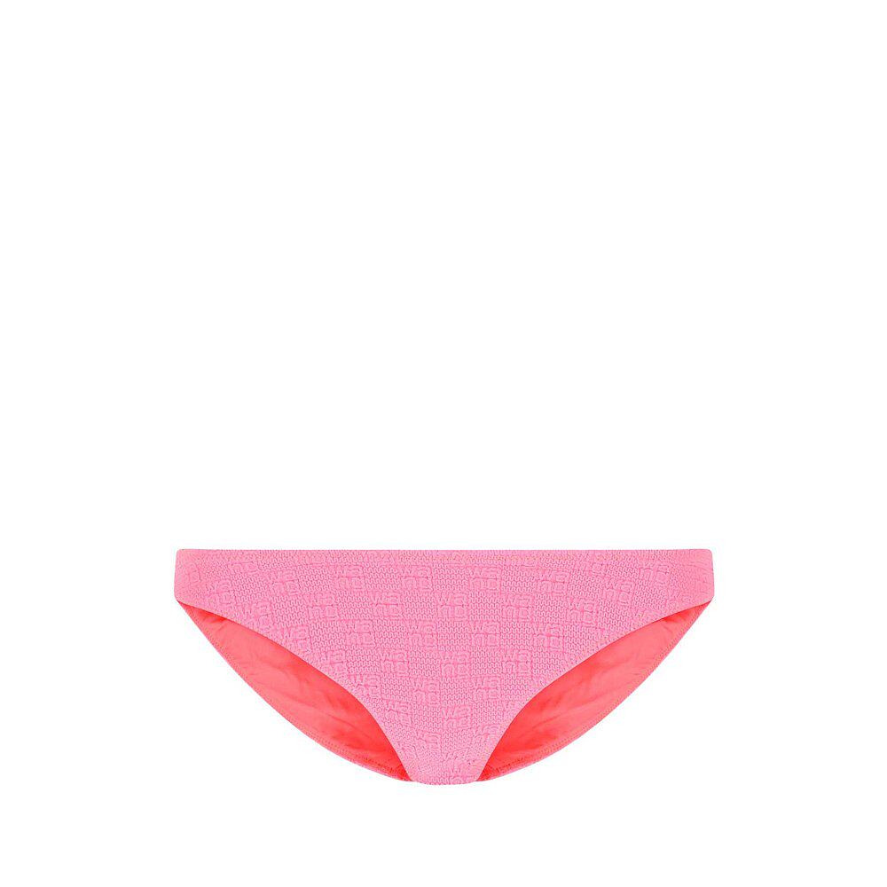 欧洲直邮alexanderwang女士泳裤粉色内裤logo印花女士泳裤