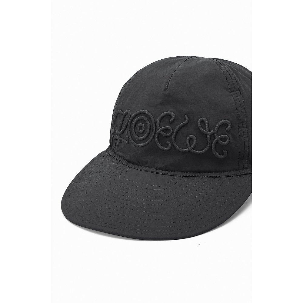 欧洲直邮香港直发loewe罗意威黑色帽子男女同款徽标休闲棒球帽