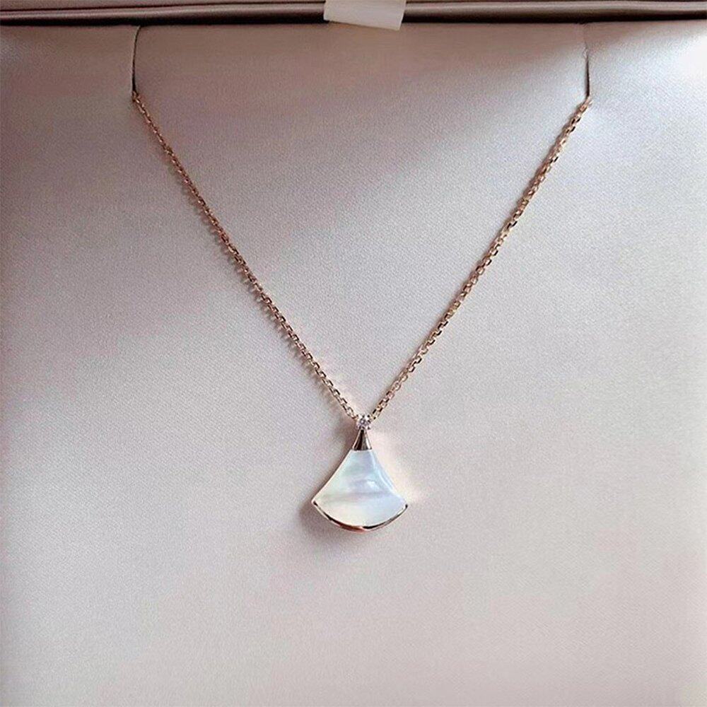 欧洲扇形贝母白贝母吊坠钻石直邮系列dreamdivas项链