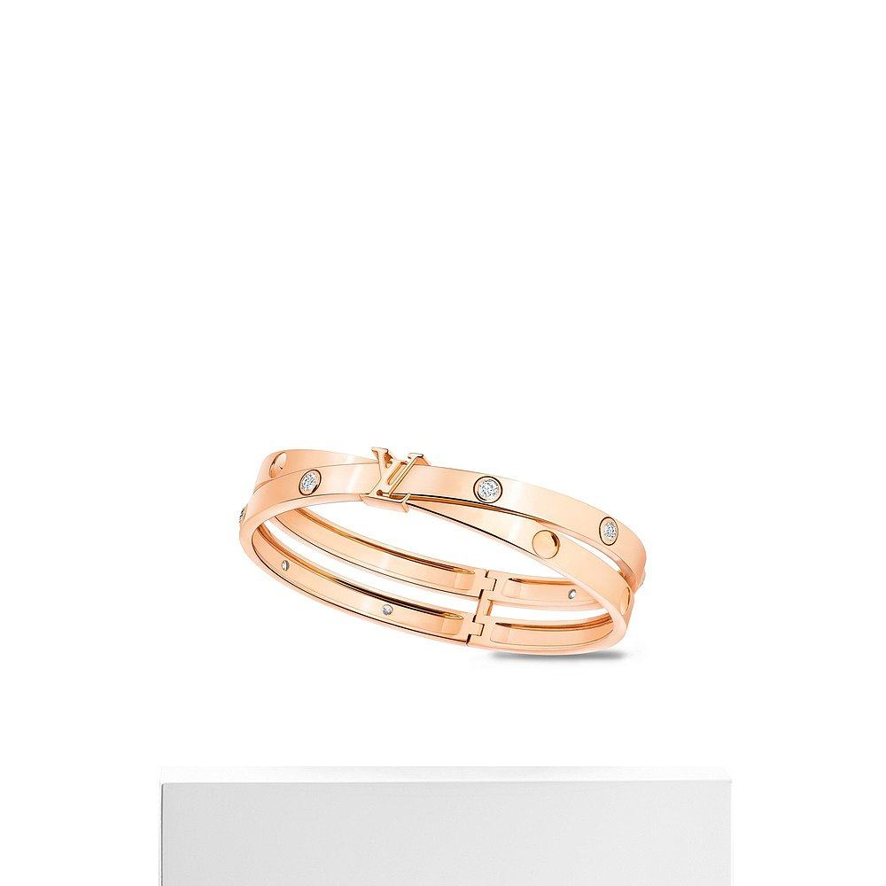 欧洲直邮预售两周louisvuitton金色empreinte手镯玫瑰手镯