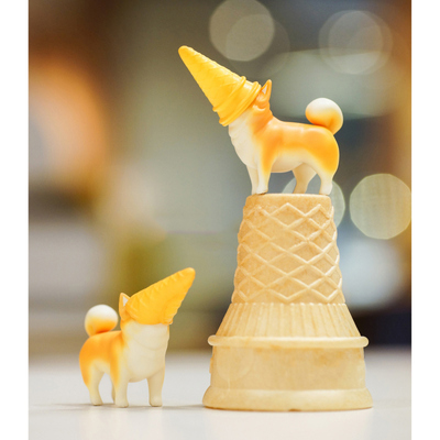 万影迷影迷actoys螺旋狗盲盒手办秋田狗狗盒动漫桌面