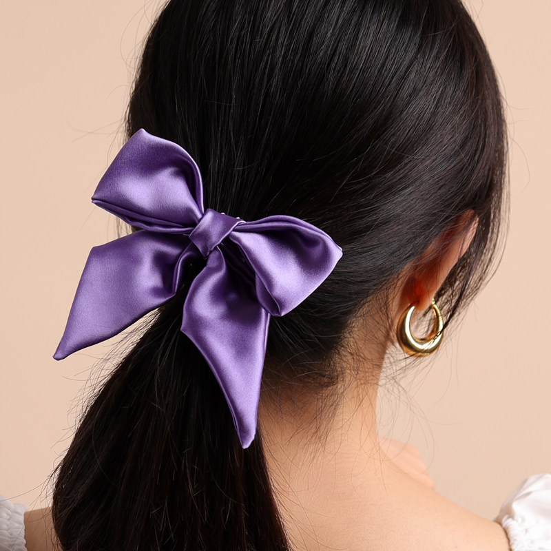 真丝蝴蝶结ins韩系法式发发绑头发圈肥肠简约发饰