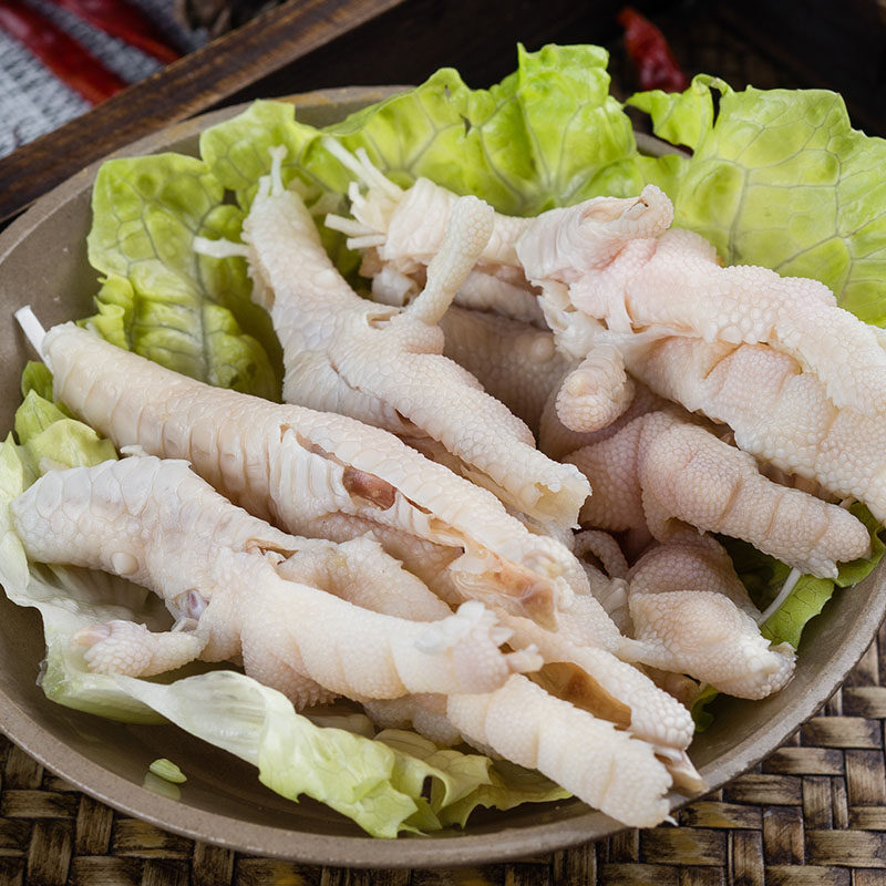 食材新鲜去骨凤爪小鸡爪生鲜脱骨鸡爪250g含冰其它