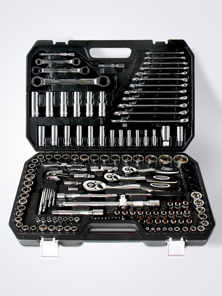 汽修工具套装汽车维修全套套筒套管棘轮扳手修车组合套装
