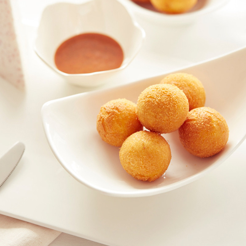 多萨比利时进口薯球450g芝士冷冻半成品特色油炸薯类制品