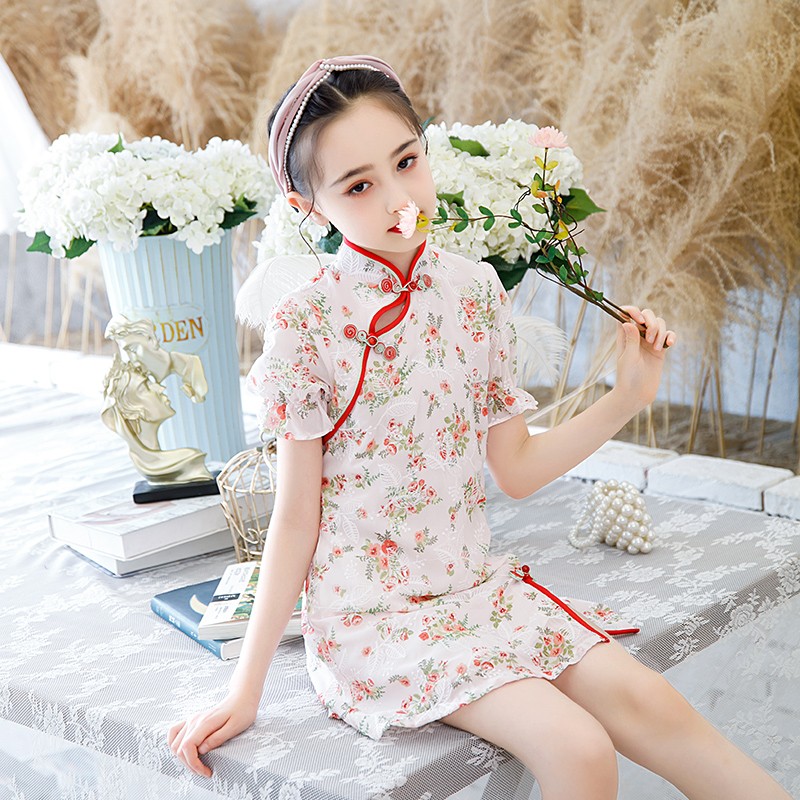 女童旗袍夏季薄款儿童改良中国国风小女孩宝宝旗袍