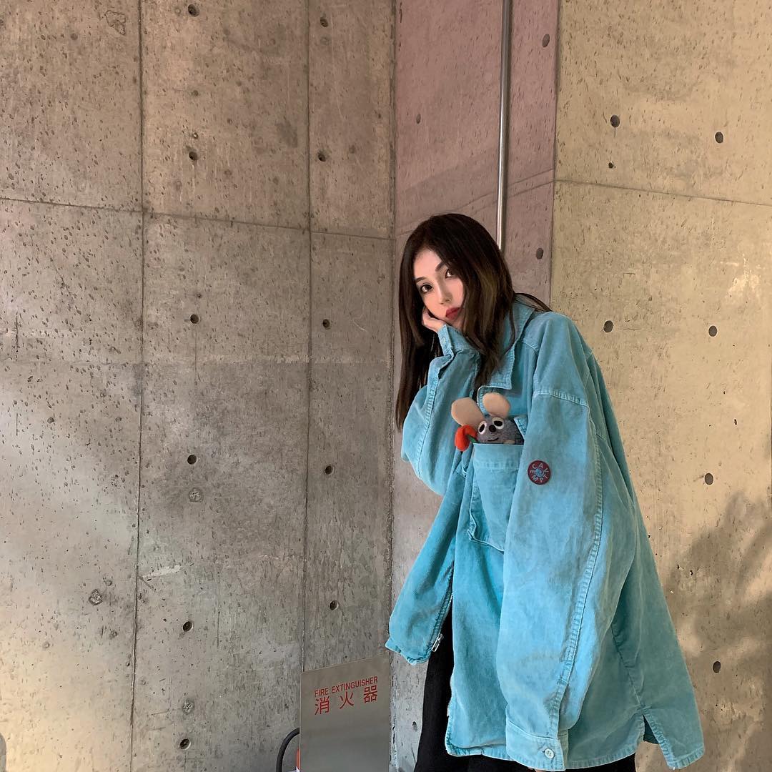 CAVEMPT CE水洗复古做旧灯芯绒衬衫日系潮牌街头男女休闲宽松夹克