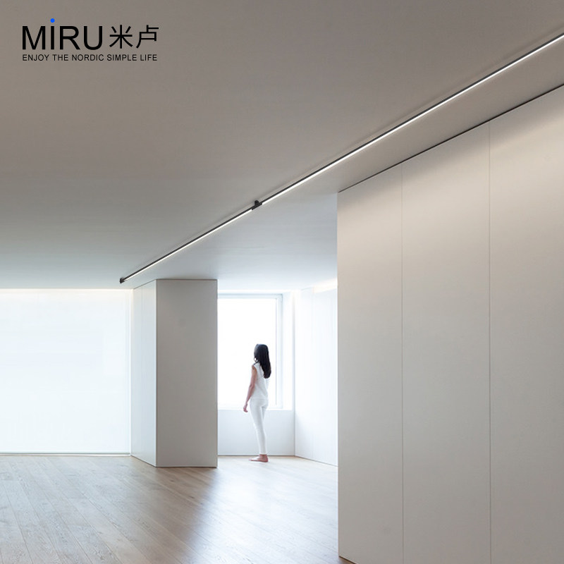 明装线条灯免开槽线形led灯条客厅走廊天花壁灯