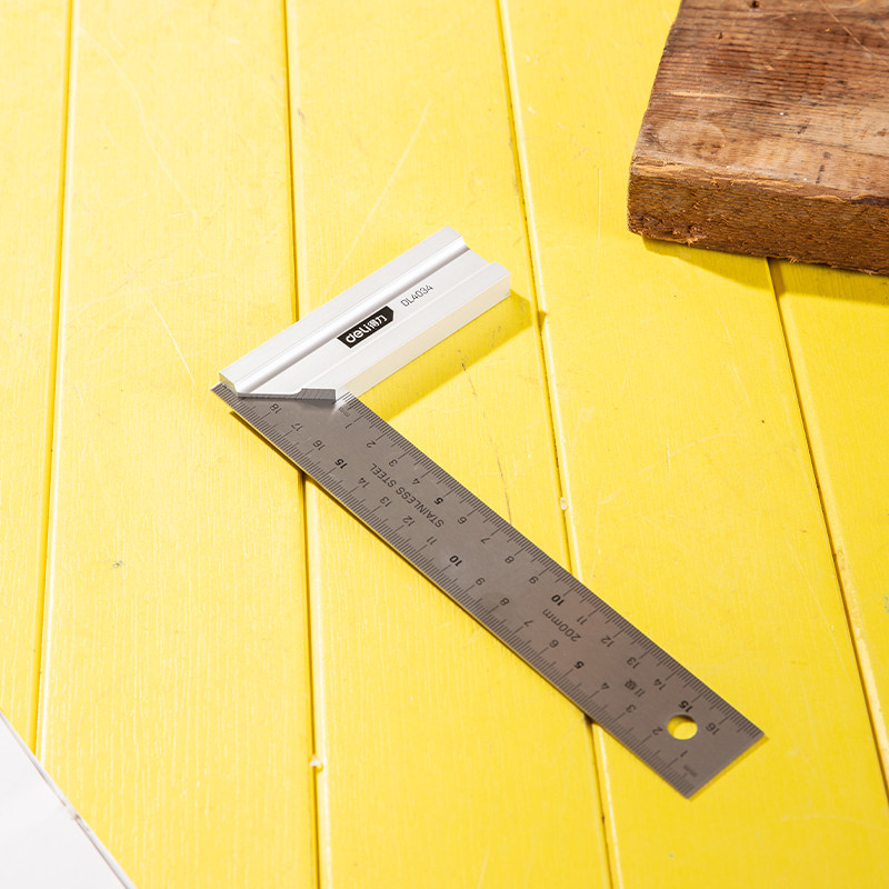 角尺得力型木直尺方直尺尺宽座木工工具钢拐尺度尺角尺