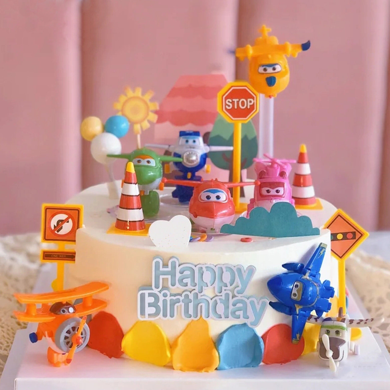 网红超级飞侠生日蛋糕儿童周岁男女女孩飞机乐迪小爱新鲜生日蛋糕