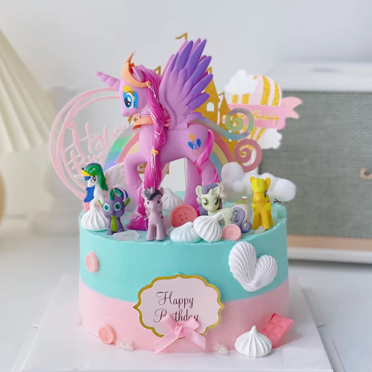 小马宝莉生日蛋糕卡通儿童女孩同城全国北京上海广州新鲜生日蛋糕