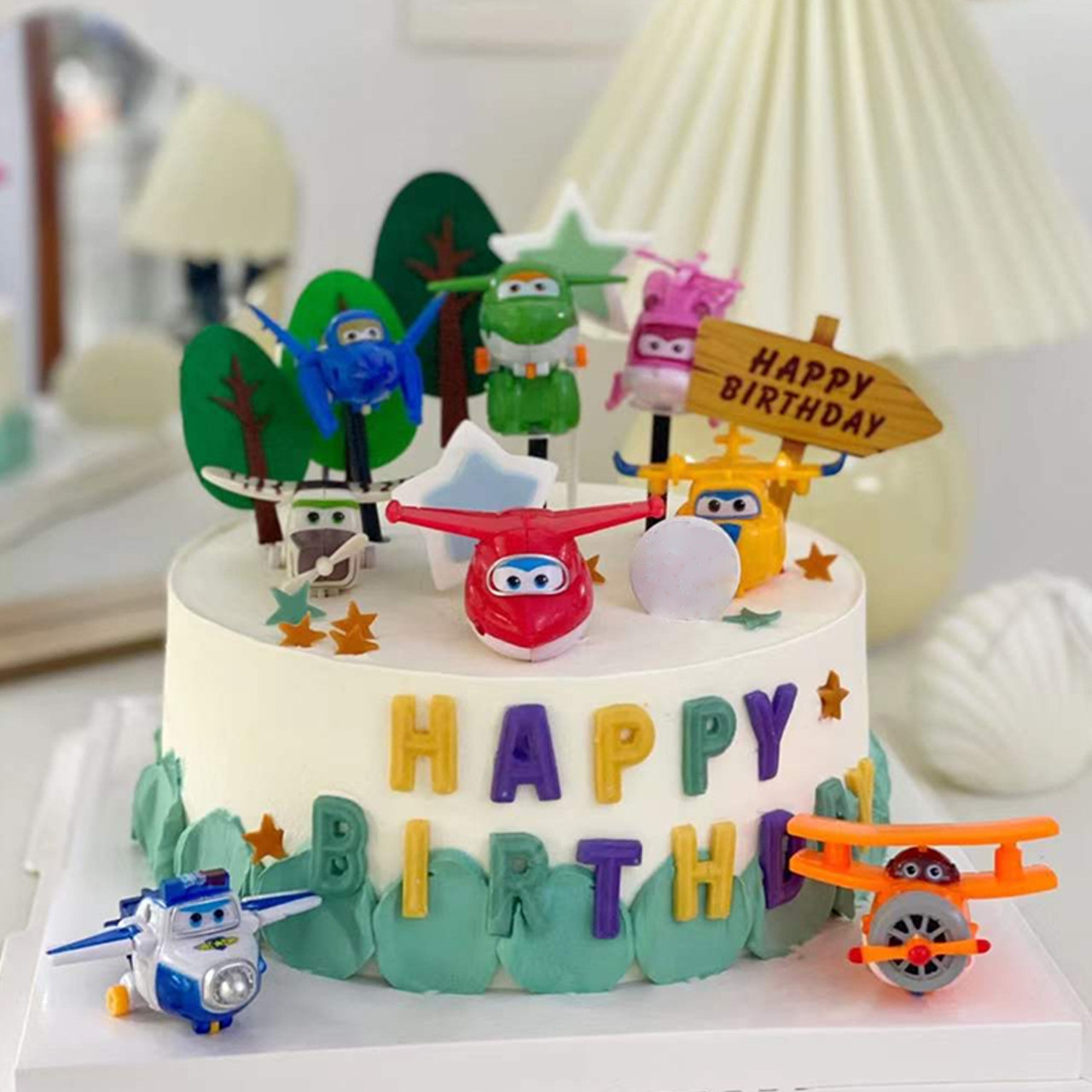 网红超级飞侠生日蛋糕儿童周岁男女女孩飞机乐迪小爱新鲜生日蛋糕