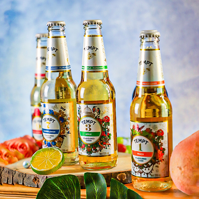 啤酒整箱24瓶丹麦进口tempt诱惑七号啤酒诱惑7号啤酒9号果味酒