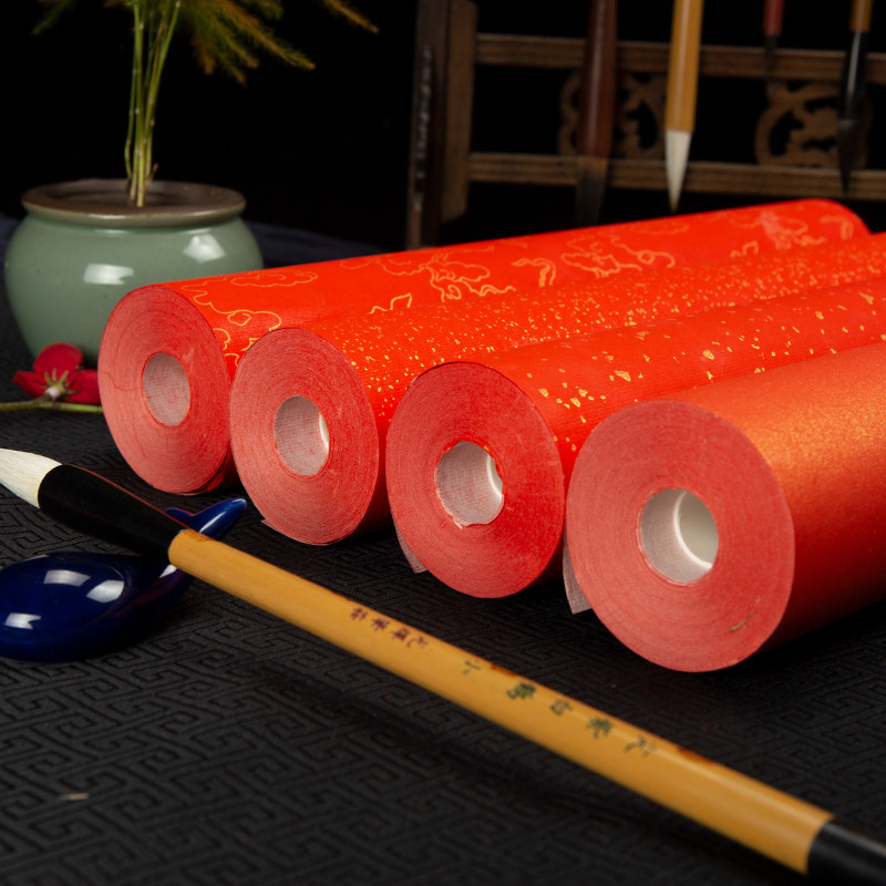高档宣纸长卷专用染色掉色纸不作品毛笔用纸宣纸
