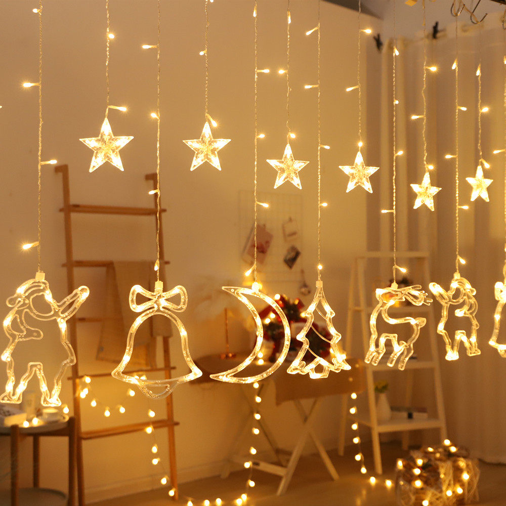 装饰led彩灯闪灯新年挂灯春节场景布置用品装饰灯