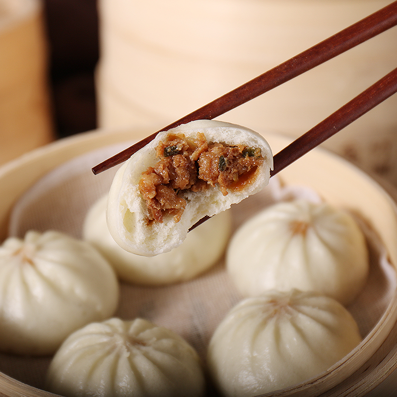 虬兴小笼包20斤沙县小吃半成品速冻食品冷冻包子鲜肉包点