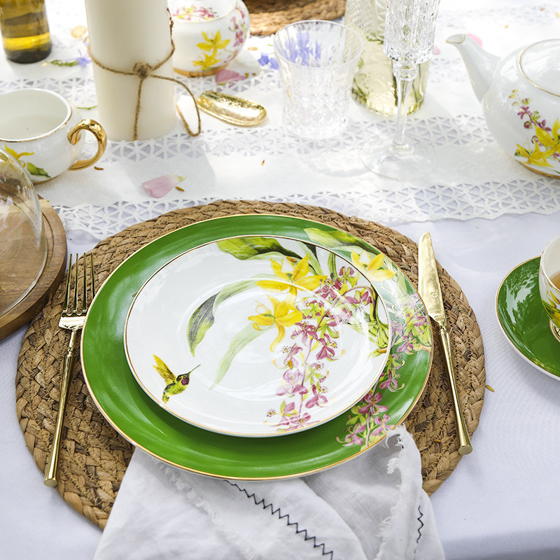 安娜16点骨瓷英式下午茶具餐具陶瓷咖啡杯